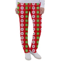 Illustration Festive Pattern Christmas Holiday Women s Casual Pants by danenraven