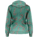 Christmas Candy Cane Background Women s Pullover Hoodie View2