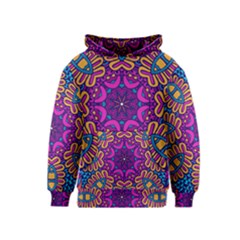 Mandala Fishes Kids  Pullover Hoodie by ConteMonfrey