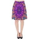 Mandala Fishes Velvet High Waist Skirt View1