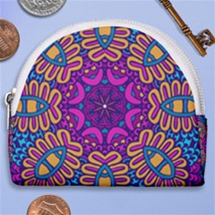 Mandala Fishes Horseshoe Style Canvas Pouch by ConteMonfrey