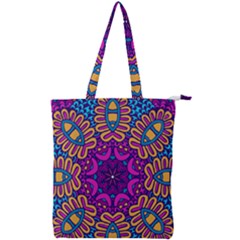 Mandala Fishes Double Zip Up Tote Bag