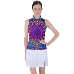 Mandala Fishes Women s Sleeveless Polo Tee by ConteMonfrey