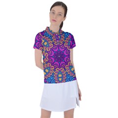 Mandala Fishes Women s Polo Tee