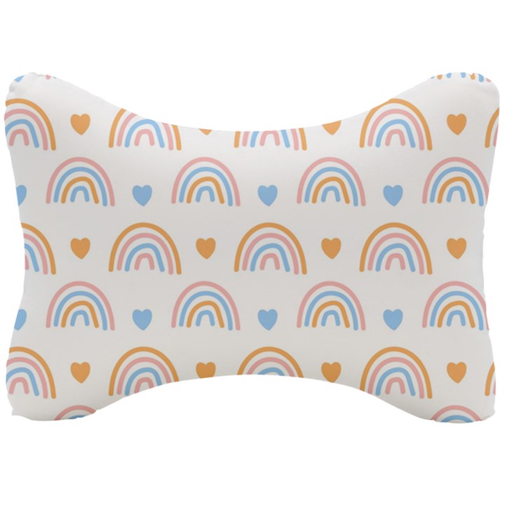 Rainbow Pattern Seat Head Rest Cushion