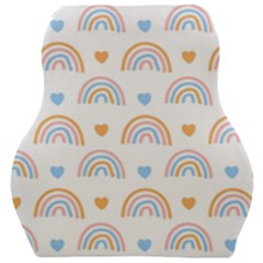 Rainbow Pattern Car Seat Velour Cushion  by ConteMonfrey