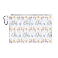 Rainbow Pattern Canvas Cosmetic Bag (large) by ConteMonfrey