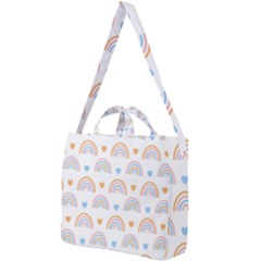 Rainbow Pattern Square Shoulder Tote Bag by ConteMonfrey