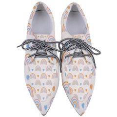 Rainbow Pattern Pointed Oxford Shoes by ConteMonfrey