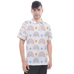 Rainbow Pattern Men s Polo Tee by ConteMonfrey