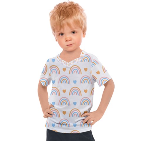 Rainbow Pattern Kids  Sports Tee by ConteMonfrey