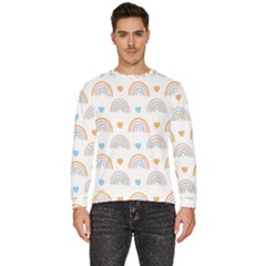 Rainbow Pattern Men s Fleece Sweatshirt by ConteMonfrey