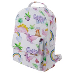 Dinosaurs Are Our Friends  Flap Pocket Backpack (small) by ConteMonfrey