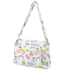 Dinosaurs Are Our Friends  Front Pocket Crossbody Bag by ConteMonfrey