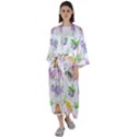 Dinosaurs Are Our Friends  Maxi Satin Kimono View1