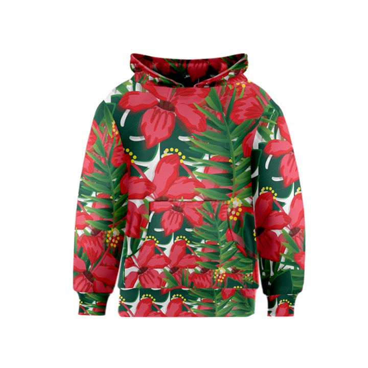 Tulips Design Kids  Pullover Hoodie