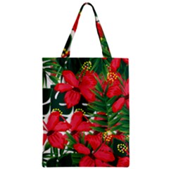 Tulips Design Zipper Classic Tote Bag by designsbymallika