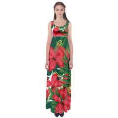 Tulips Design Empire Waist Maxi Dress by designsbymallika