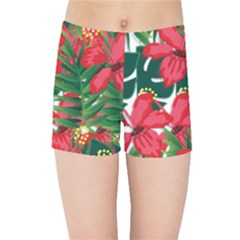 Tulips Design Kids  Sports Shorts by designsbymallika