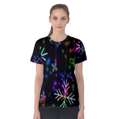 Snowflakes Lights Women s Cotton Tee