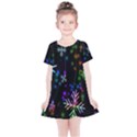 Snowflakes Lights Kids  Simple Cotton Dress View1