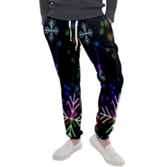 Snowflakes Lights Men s Jogger Sweatpants by artworkshop