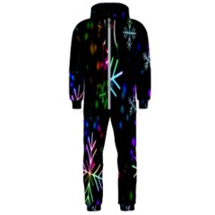 Snowflakes Lights Hooded Jumpsuit (men) by artworkshop