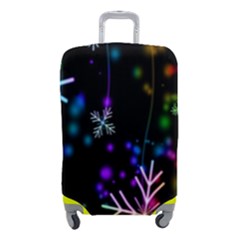 Snowflakes Lights Luggage Cover (small) by artworkshop