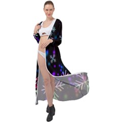 Snowflakes Lights Maxi Chiffon Beach Wrap