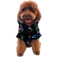 Snowflakes Lights Dog Coat by artworkshop