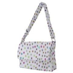 Snow Winter Ice Cold Full Print Messenger Bag (m) by artworkshop