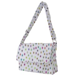 Snow Winter Ice Cold Full Print Messenger Bag (l) by artworkshop