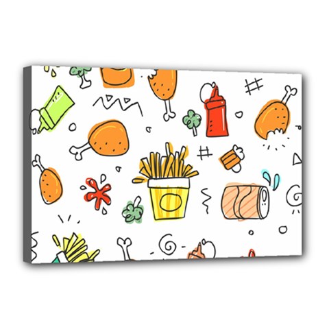 Set Child Fun Funny Collection Canvas 18  X 12  (stretched) by artworkshop