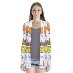 Set Child Fun Funny Collection Drape Collar Cardigan by artworkshop