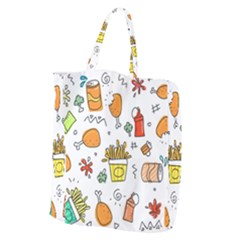 Set Child Fun Funny Collection Giant Grocery Tote by artworkshop