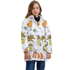 Set Child Fun Funny Collection Kid s Hooded Longline Puffer Jacket by artworkshop