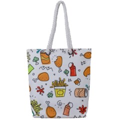 Set Child Fun Funny Collection Full Print Rope Handle Tote (small) by artworkshop