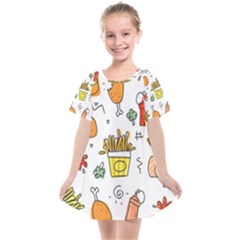 Set Child Fun Funny Collection Kids  Smock Dress by artworkshop