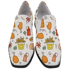 Set Child Fun Funny Collection Women Slip On Heel Loafers by artworkshop