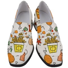 Set Child Fun Funny Collection Women s Chunky Heel Loafers by artworkshop