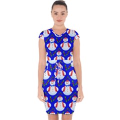 Seamless  Repeating Pattern Capsleeve Drawstring Dress  by artworkshop