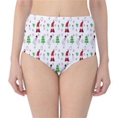 Santa Claus Snowman Christmas Classic High-waist Bikini Bottoms