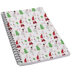 Santa Claus Snowman Christmas 5 5  X 8 5  Notebook by artworkshop