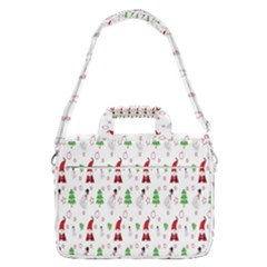 Santa Claus Snowman Christmas Macbook Pro 16  Shoulder Laptop Bag by artworkshop