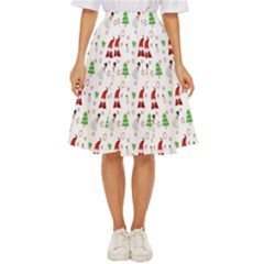 Santa Claus Snowman Christmas Classic Short Skirt by artworkshop