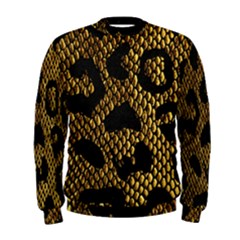 Metallic Snake Skin Pattern Men s Sweatshirt