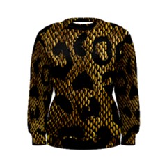 Metallic Snake Skin Pattern Women s Sweatshirt