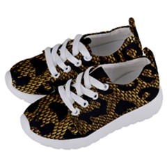 Metallic Snake Skin Pattern Kids  Lightweight Sports Shoes by BangZart