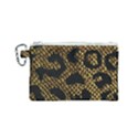 Metallic Snake Skin Pattern Canvas Cosmetic Bag (Small) View1