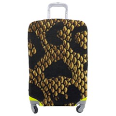 Metallic Snake Skin Pattern Luggage Cover (medium) by BangZart